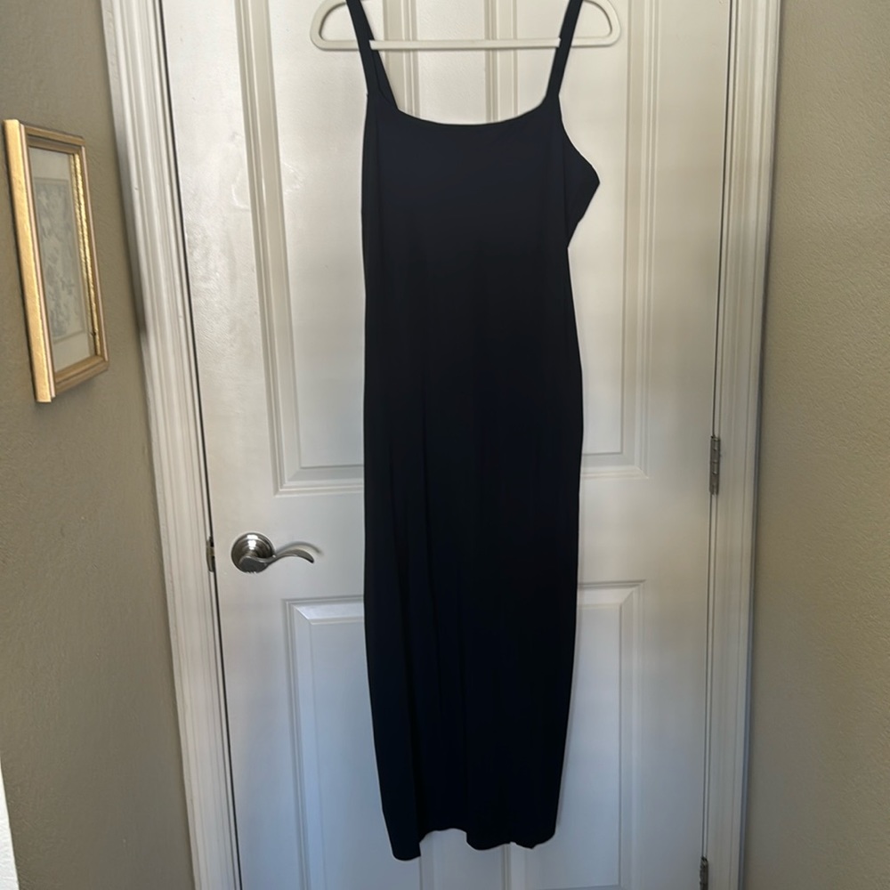 SOLD Aday Make A Splash Midi Dress, Medium, black, NWT
